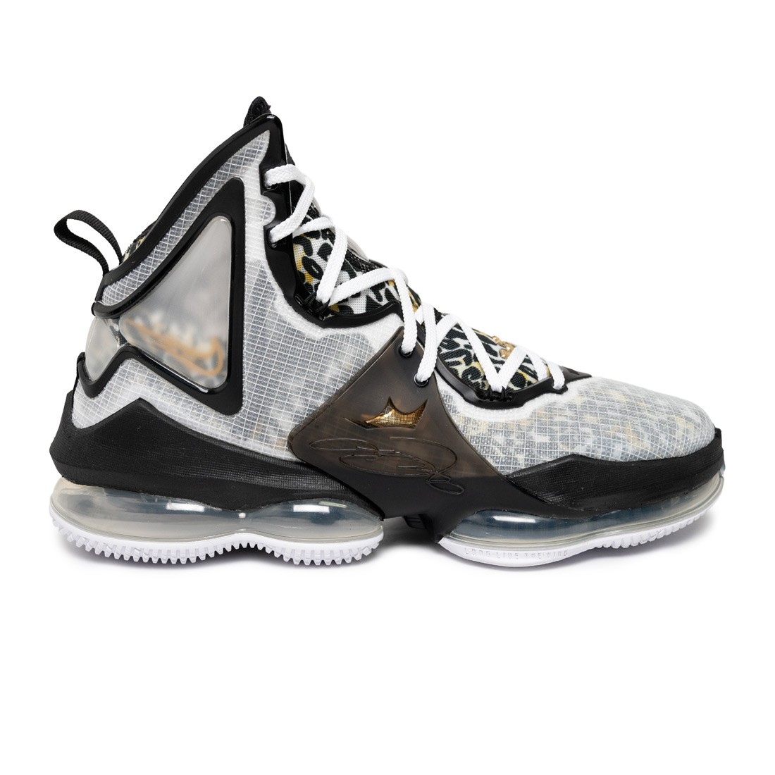 Black white and gold lebrons online