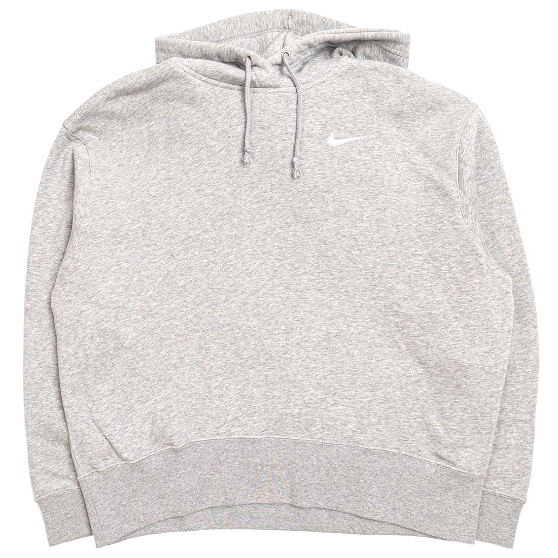 Nike Women Sportswear Fleece Hoody (dk grey heather / white)