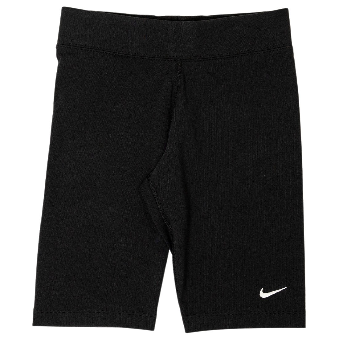 Nike Women Sportswear Essential Mid-Rise Bike Shorts (black / white)