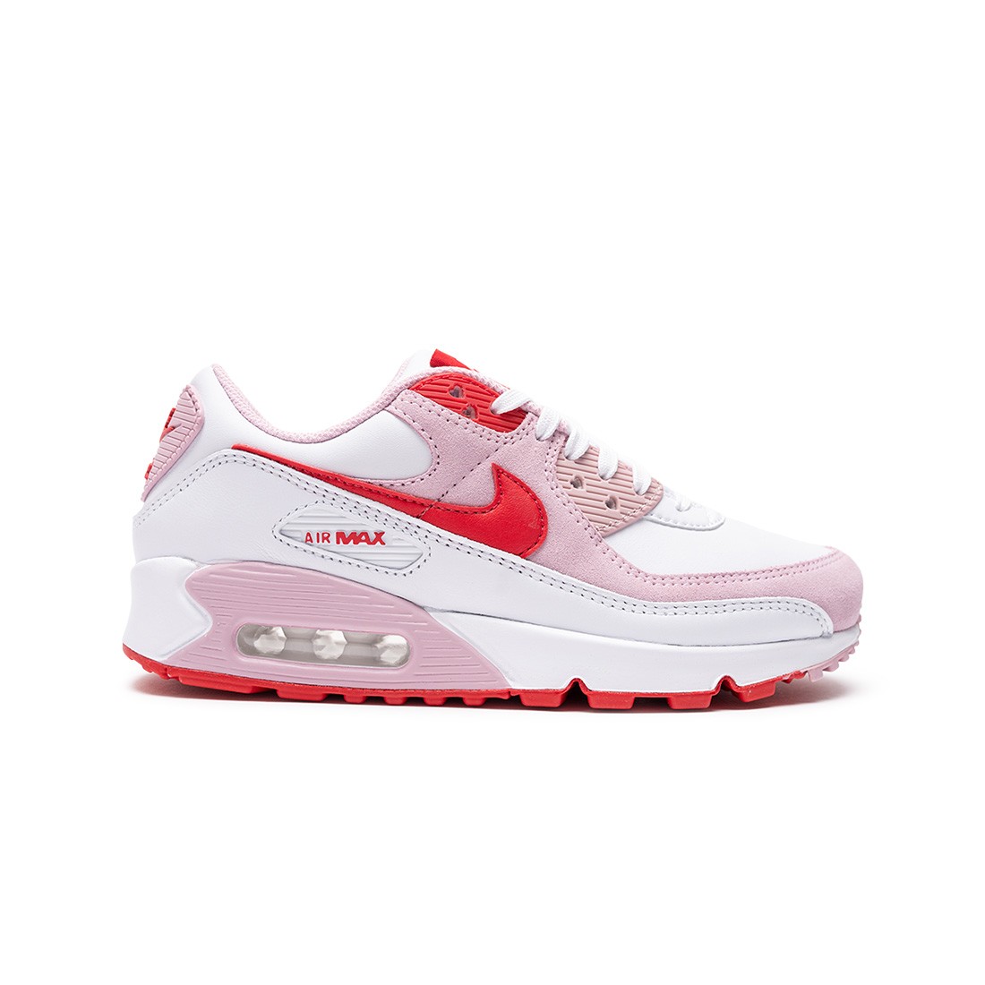Nike Women Air Max 90 (white / university red-tulip pink-white)