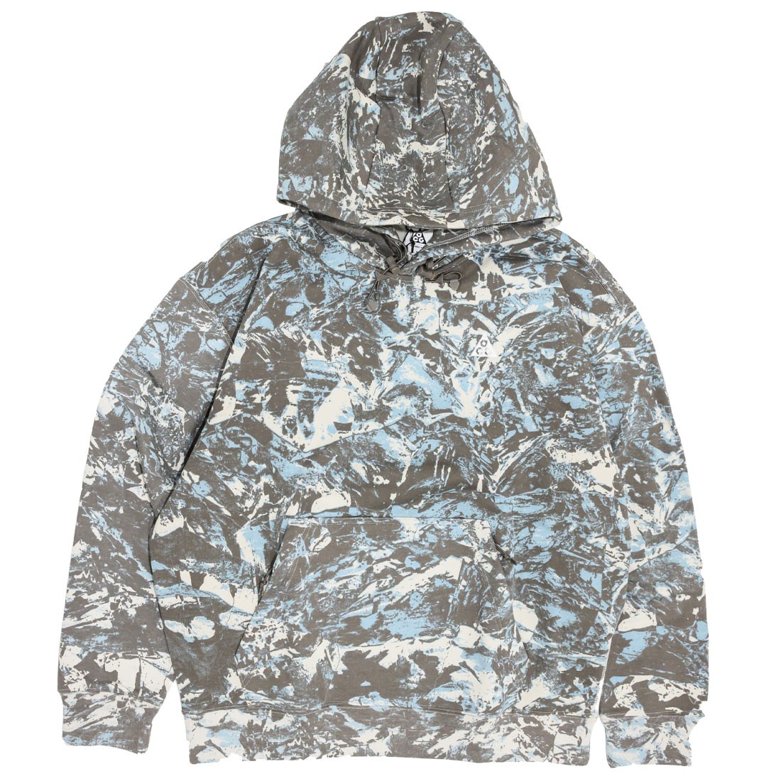 NikeLab Men Acg Therma-Fit Allover Print Pullover Hoody (light bone / cave stone / summit white)