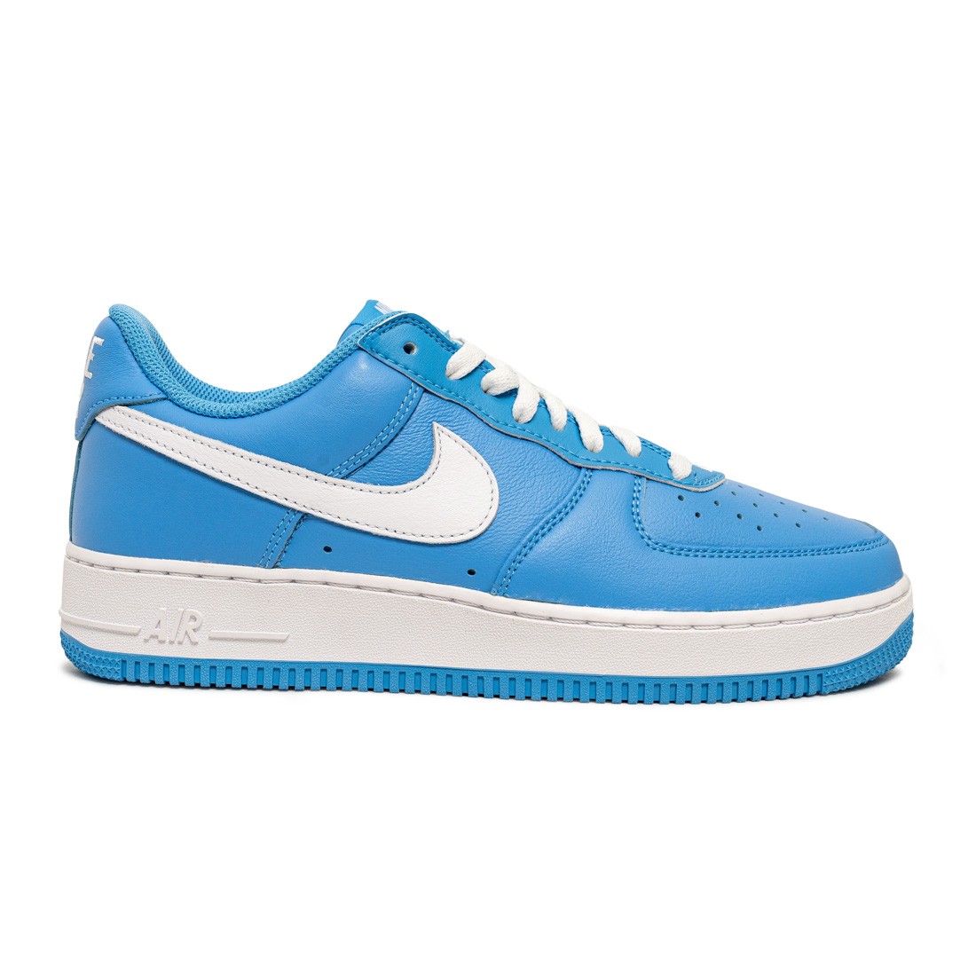 nike men air force 1 low retro university blue white metallic gold