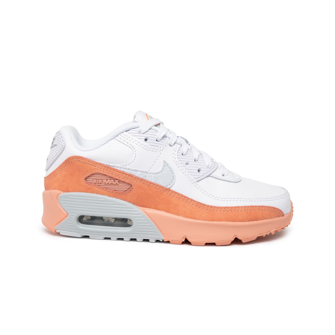 nike big kids air max 90 ltr se white aura lt madder root