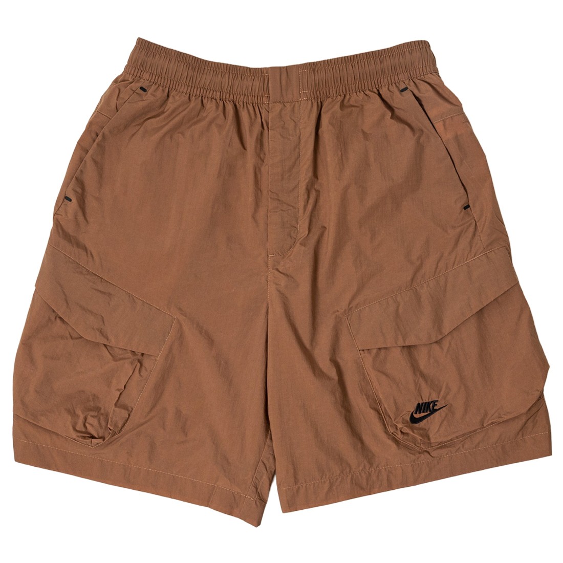 nike men sportswear tech shorts archaeo essentials black black brown