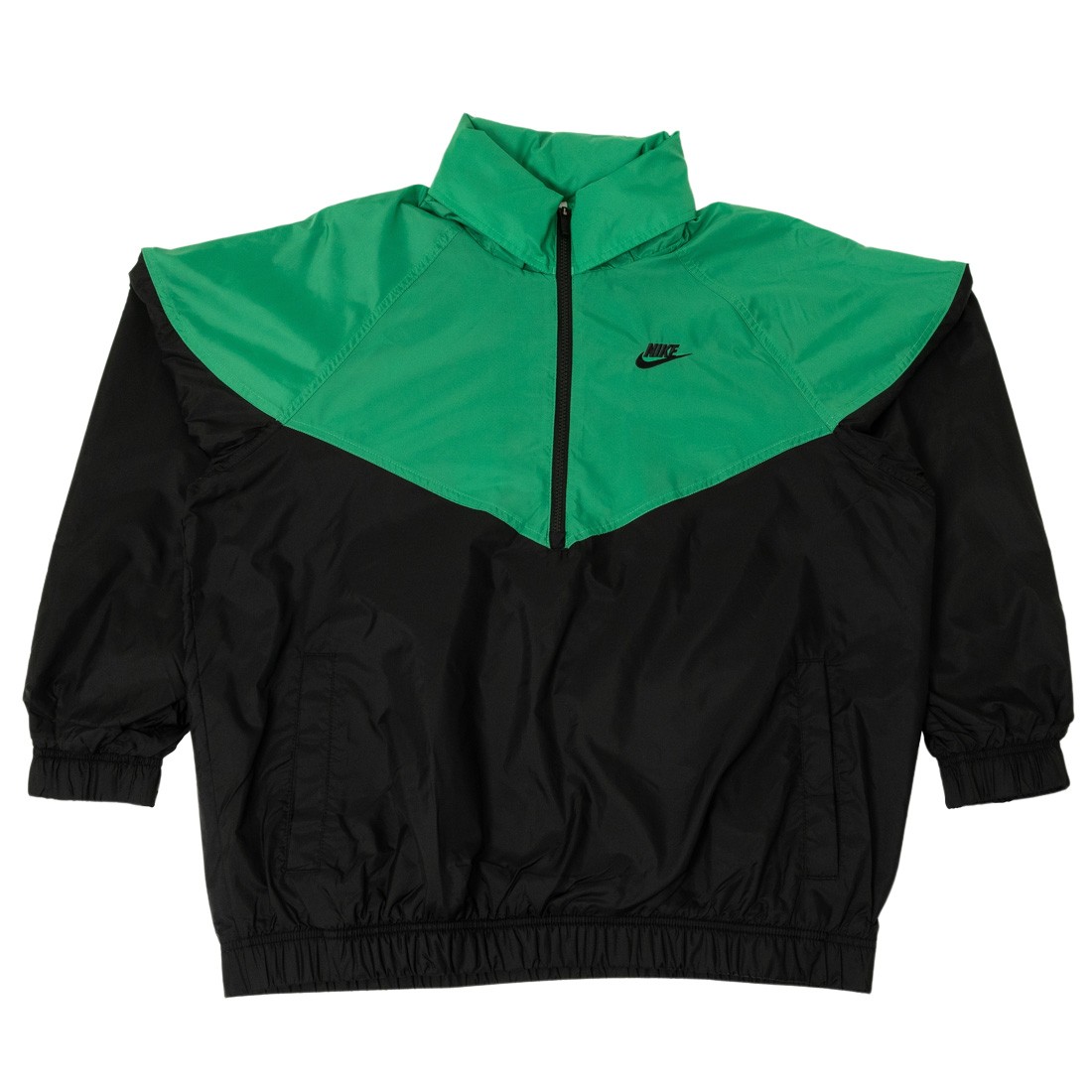 nike men sportswear windrunner hoodie stadium green black black