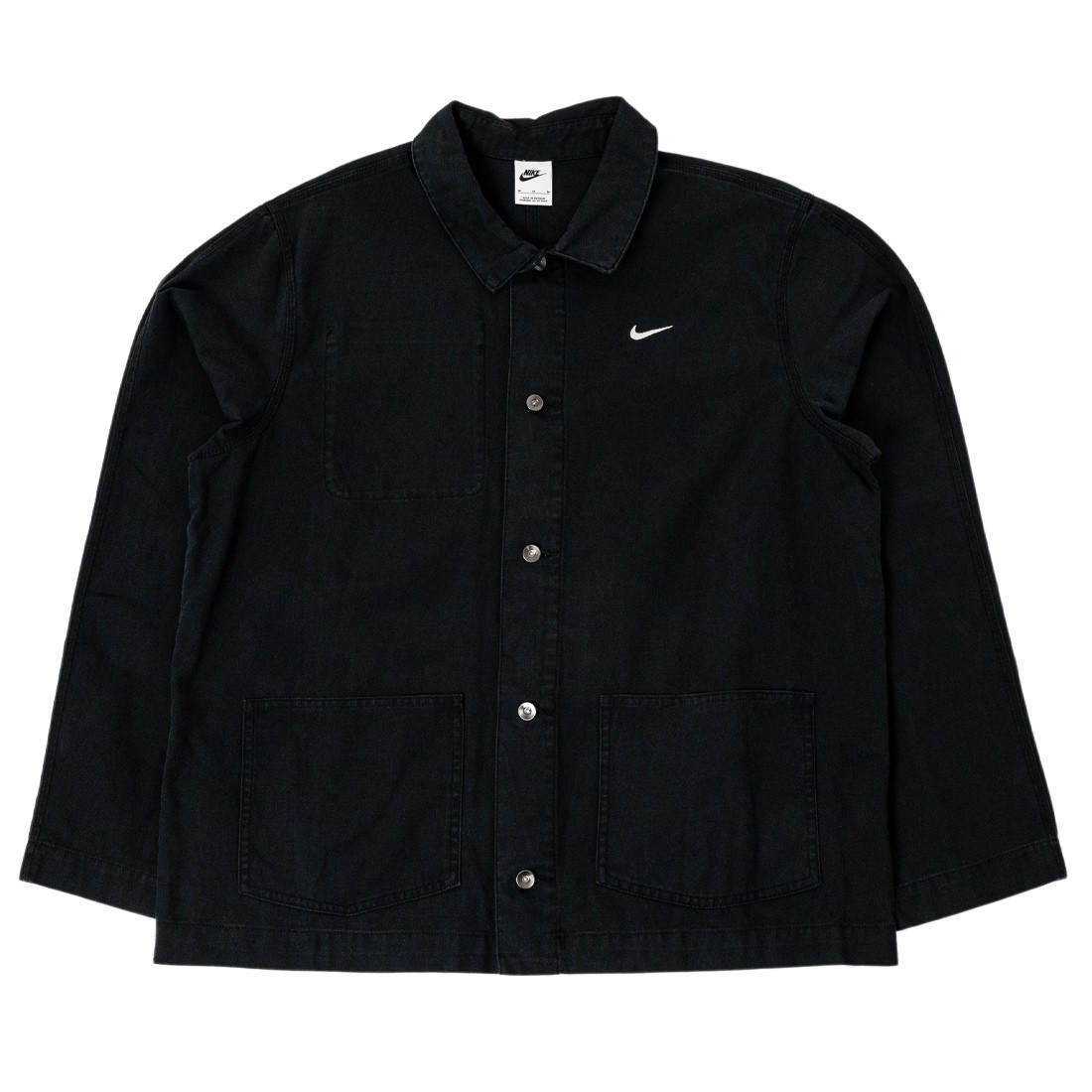 Nike Men Sportswear Unlined Chore Coat Jacket (black / white)