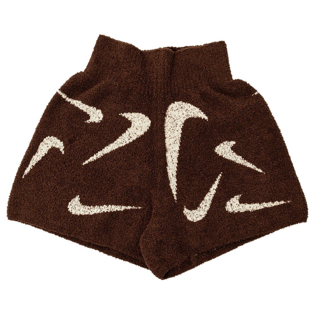 Nike Women Sportswear Printed Knit Shorts (earth / lt orewood brn)