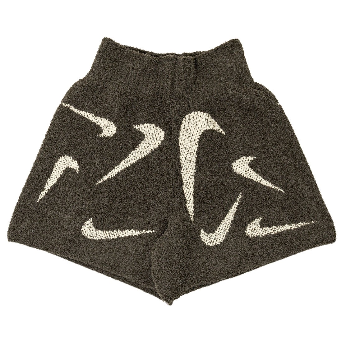 Nike Women Sportswear Printed Knit Shorts (medium ash / lt orewood brn)