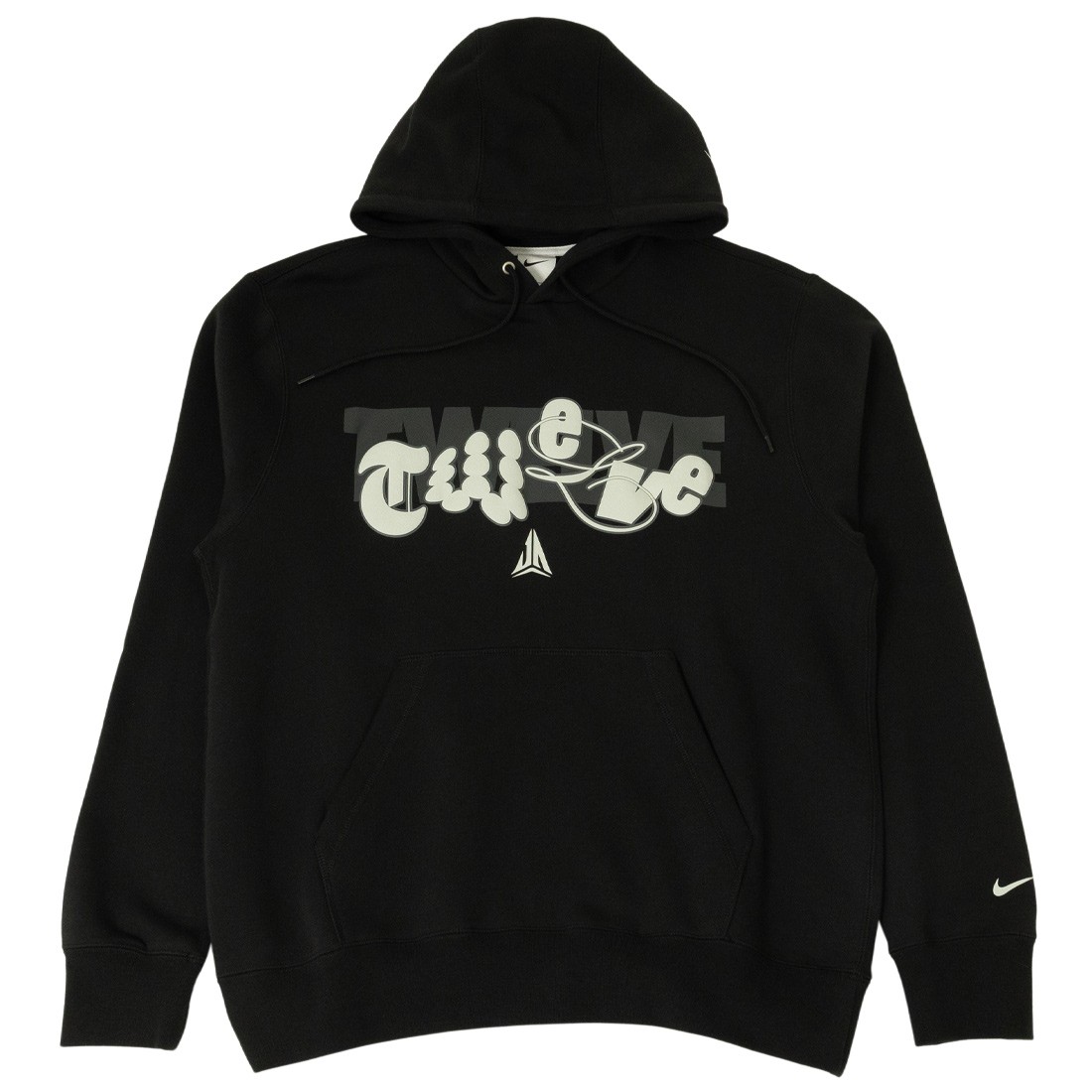 Nike Men Ja Club Fleece Basketball Hoodie (black / light silver)