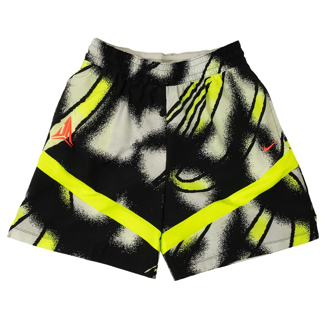Nike Men Ja Dri-Fit 6 Icon Basketball Shorts (volt / photon dust / bright crimson)