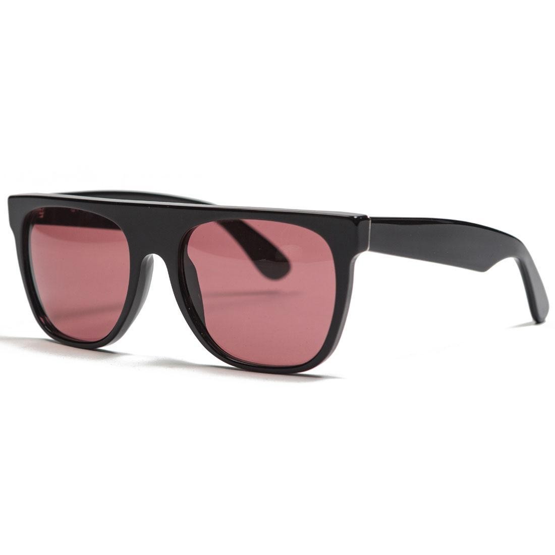 Super Sunglasses Flat Top Sunglasses (black / bordeaux)