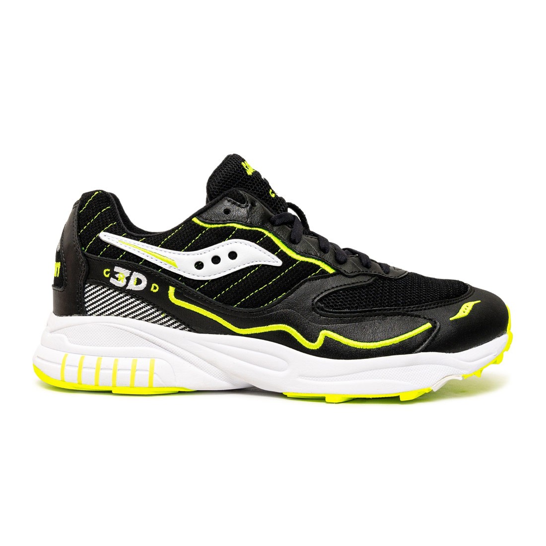 Saucony Men 3D Grid Hurricane black white