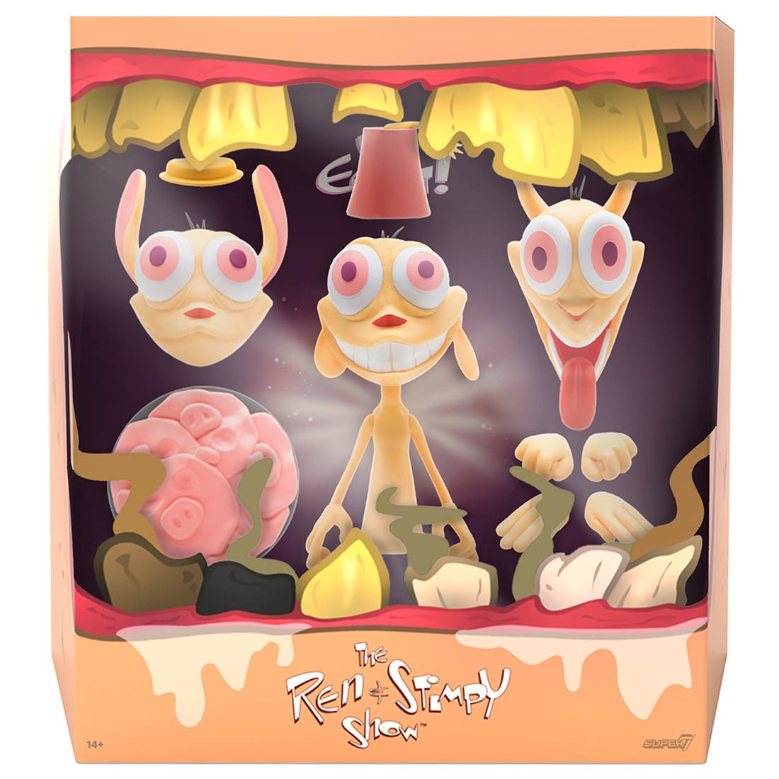 Super7 Ren and Stimpy Ultimates Wave 1 Figure - Ren beige