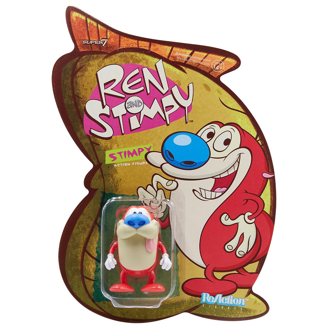 Super7 Ren and Stimpy Ultimates Wave 1 Figure Stimpy beige
