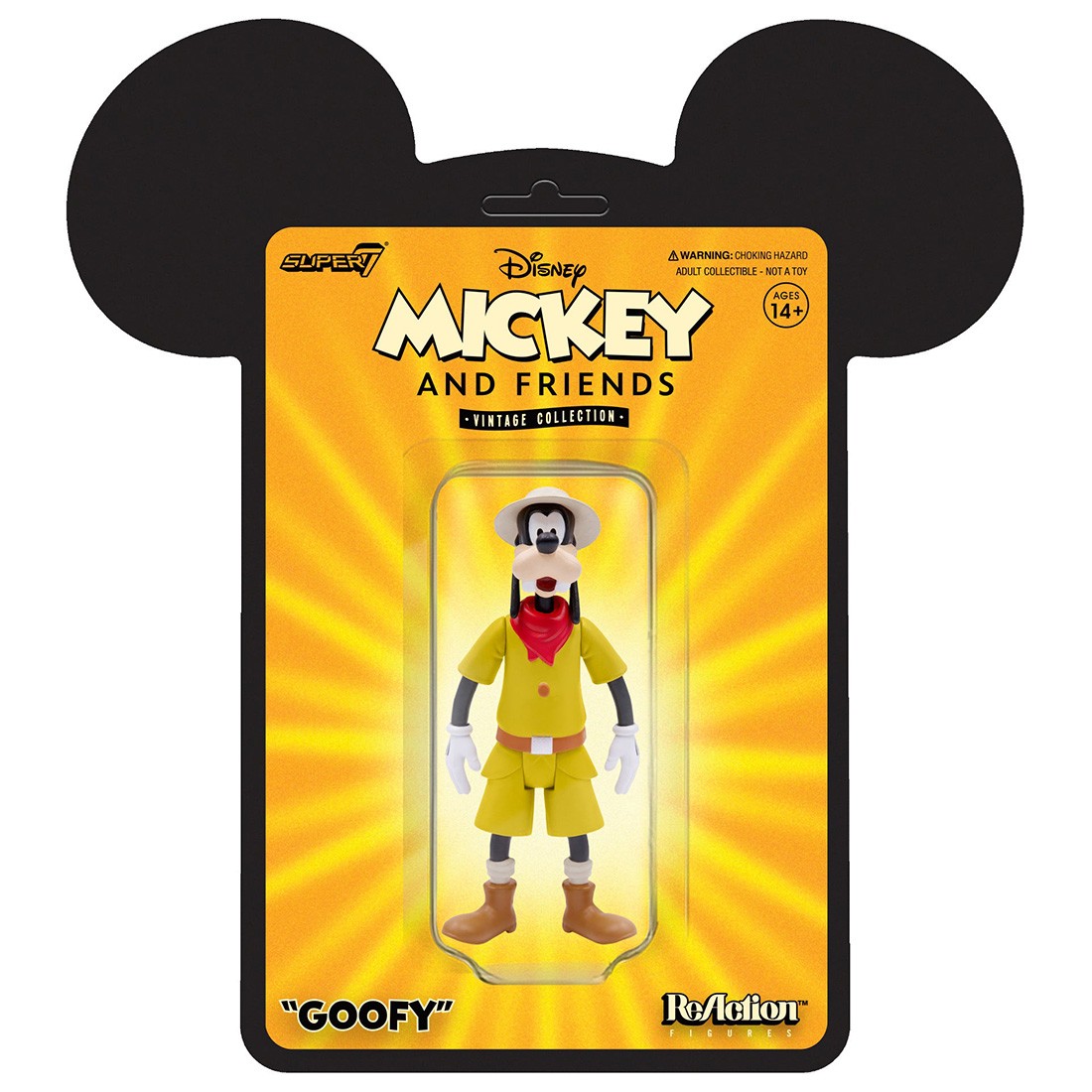 Super7 Disney Goofy Figure Yellow Black