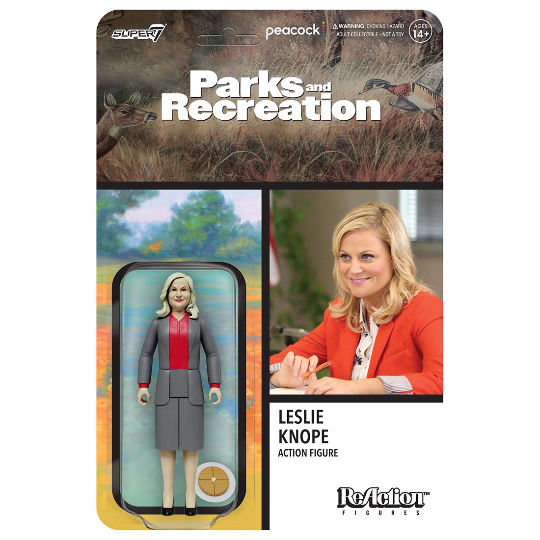 Super7 x Parks and Recreation Reaction Figure - Leslie Knope (brown)