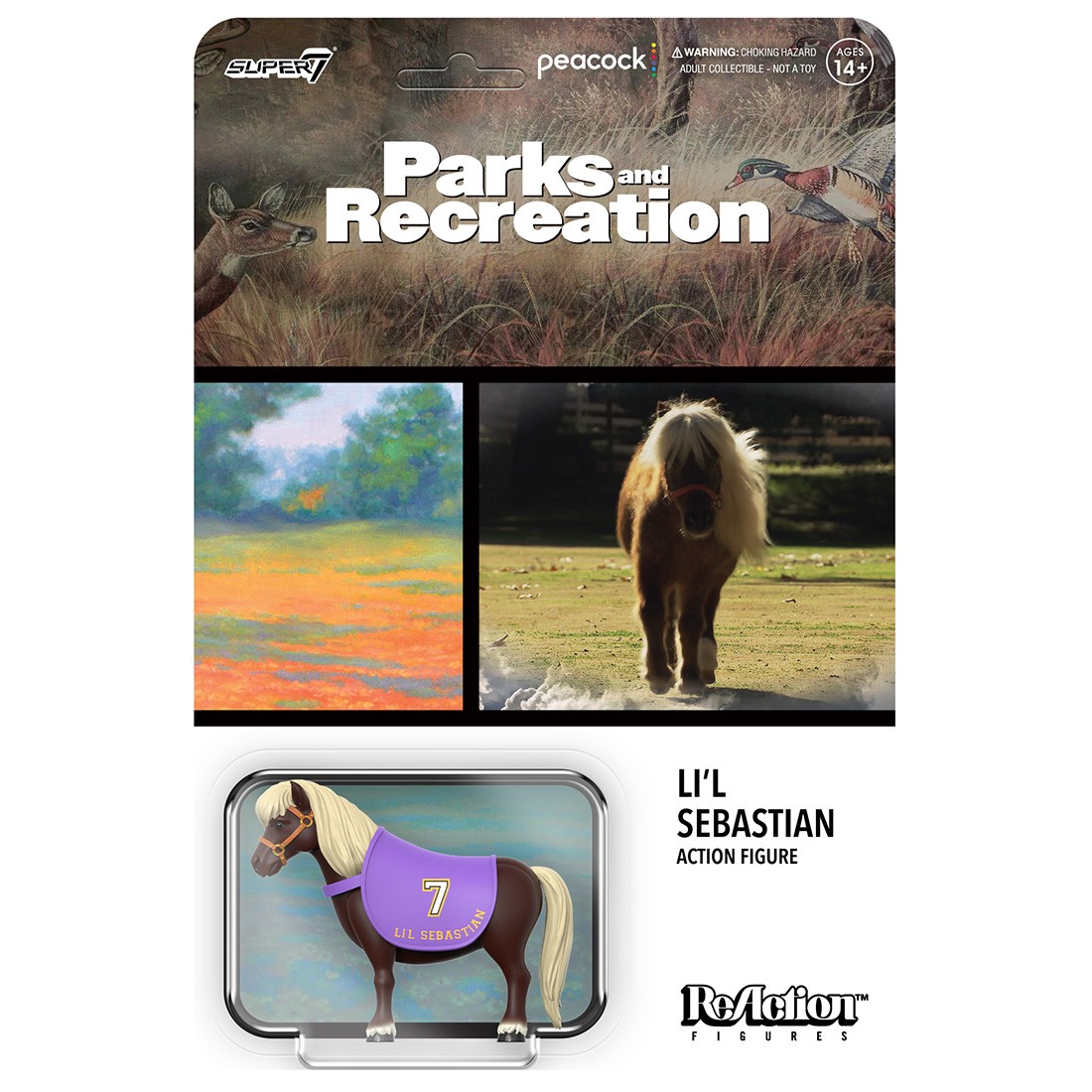 Super7 x Parks and Recreation Wave 2 Reaction Figure - Lil Sebastian (brown)