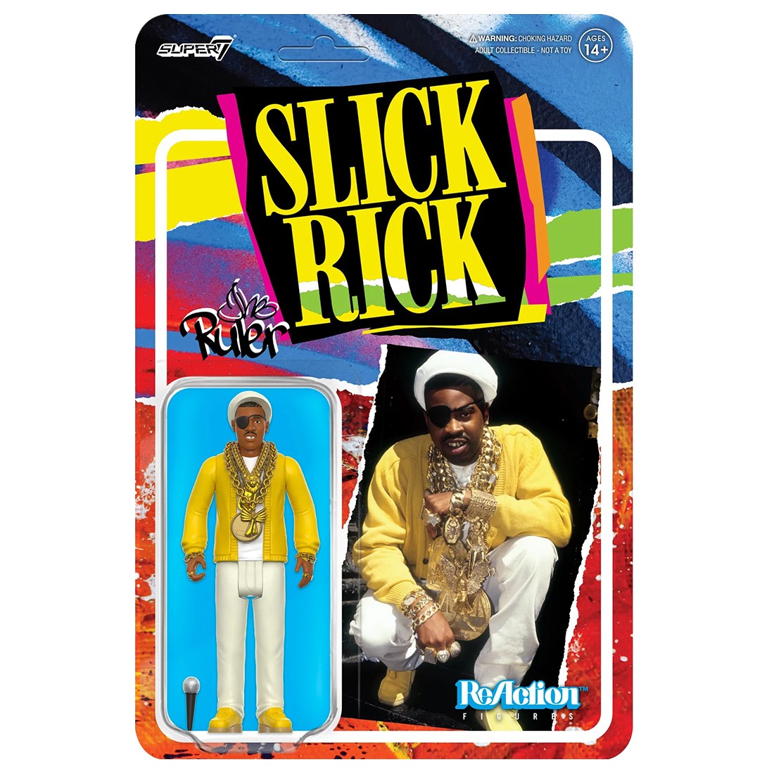 Super7 x Slick Rick The Ruler Reaction Figure (multi)