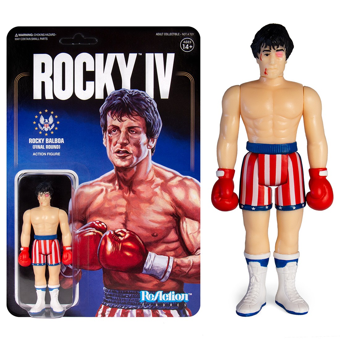 Super7 Rocky Reaction Figurine Rocky Balbloa Workout 10 cm