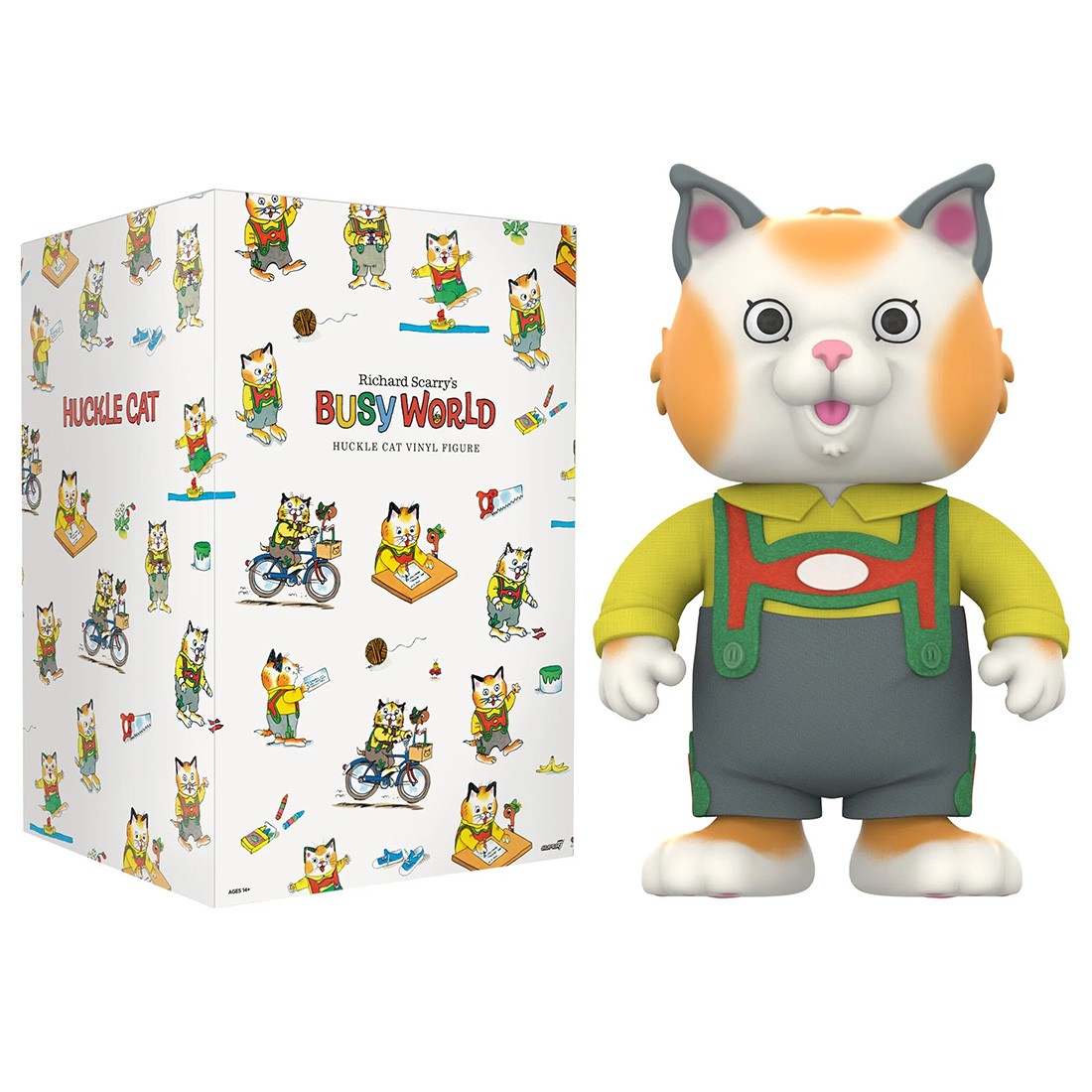 Super7 Richard Scarry Super Size Vinyl Figure - Huckle Cat (orange)