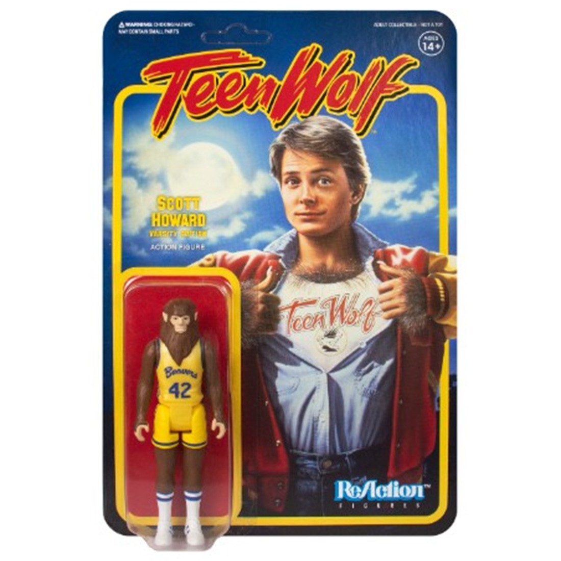 Super7 Teen Wolf Reaction Figure Basketball (blue / yellow)