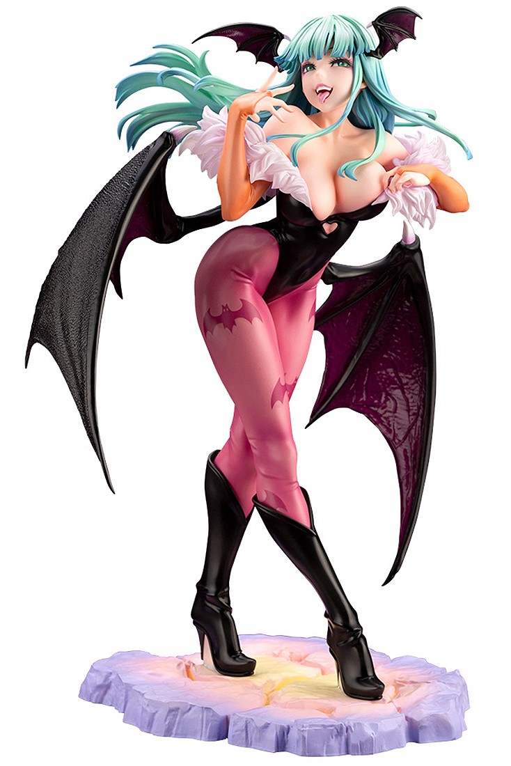 Kotobukiya Vampire Darkstalkers Morrigan Bishoujo Statue (teal)