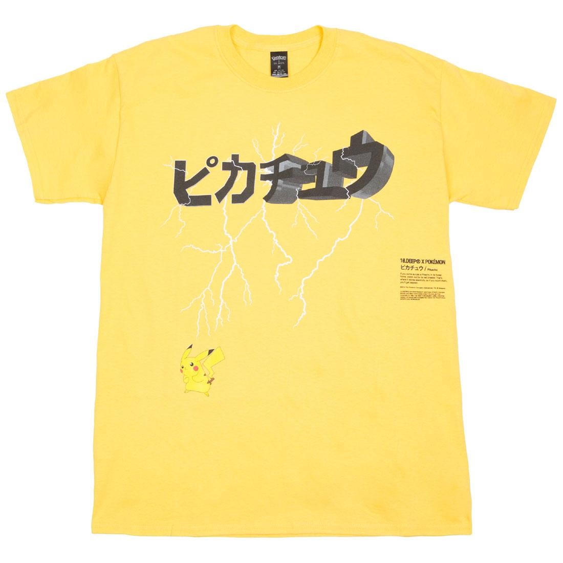 BAIT Exclusive 10 Deep x Pokemon Men Lightning Strike Tee (yellow)