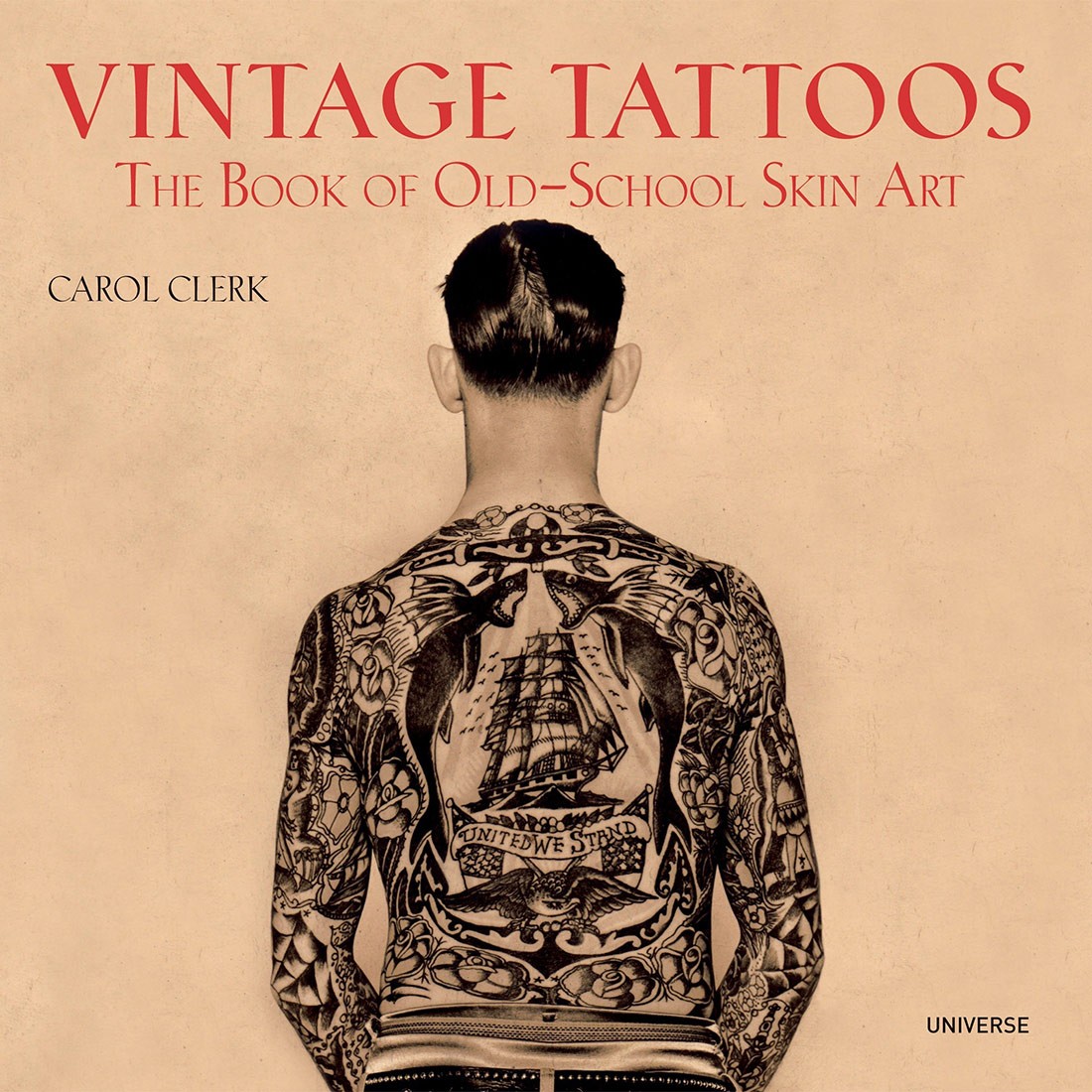 Vintage Tattoos The Book of Old School Skin art Paperback Book yellow tan