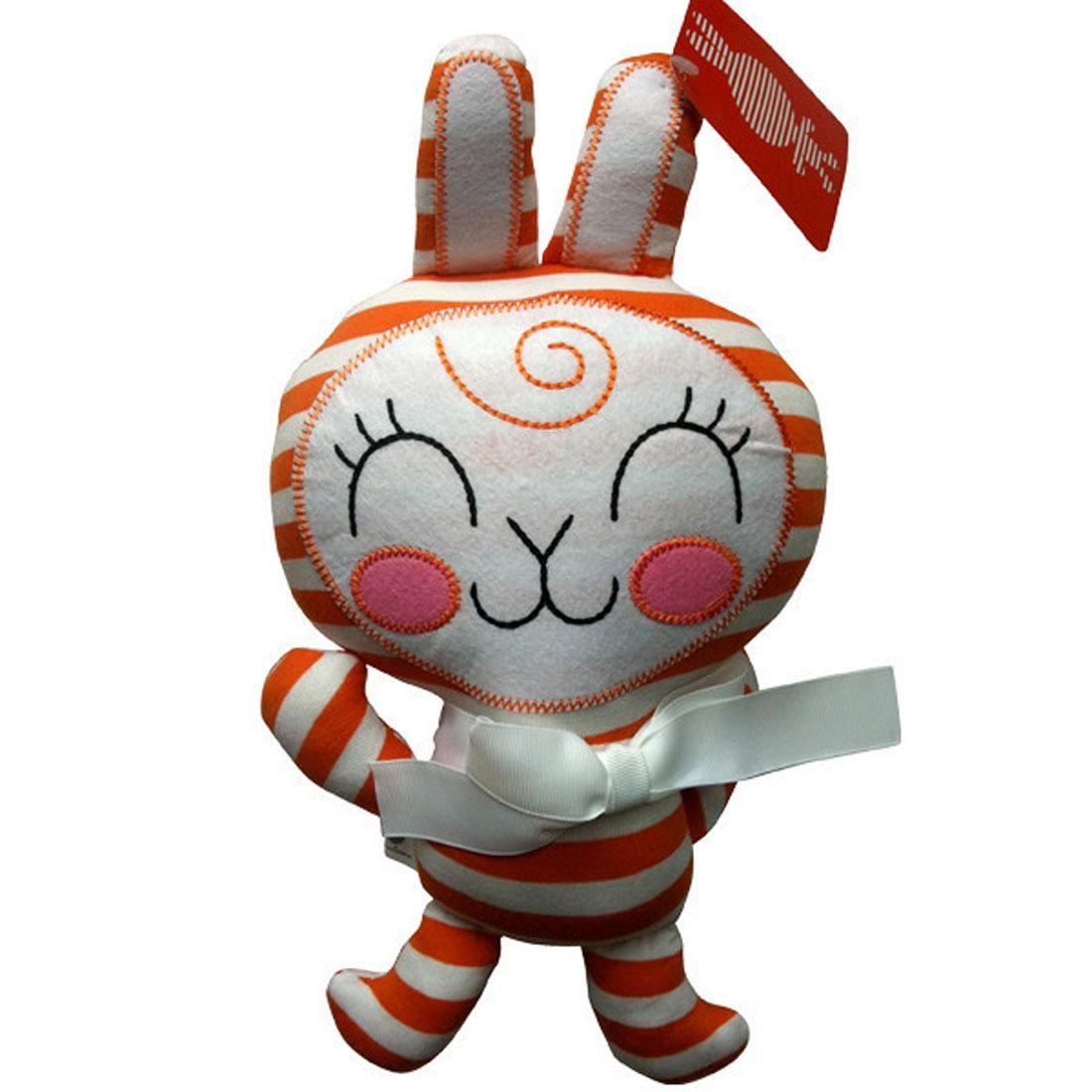 Anna Chambers Bunny Orange Stripe Plush (orange / white)