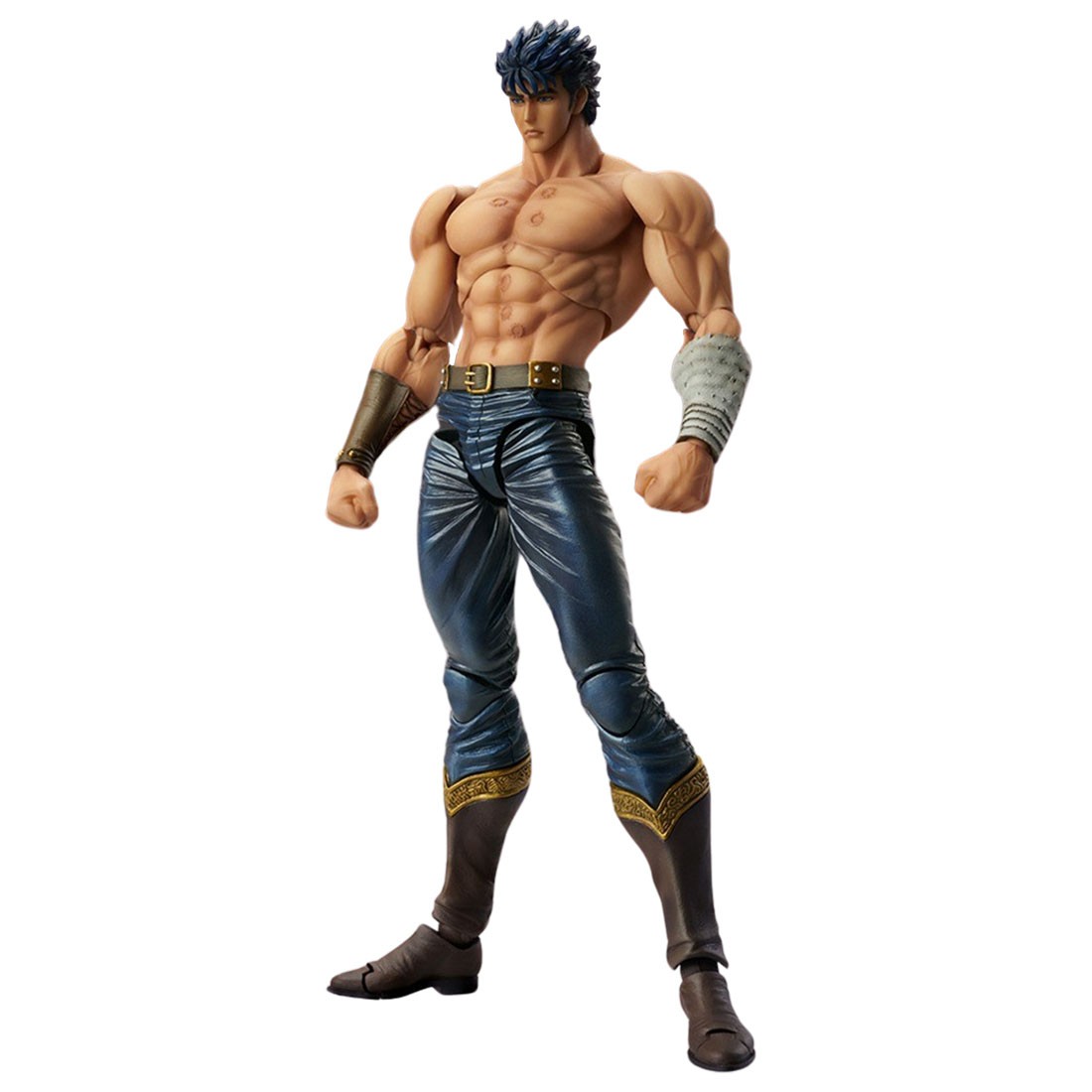 Medicos Super Action Statue Fist of the North Star Chozokado Kenshiro Muso Tensei Ver. Figure (navy)