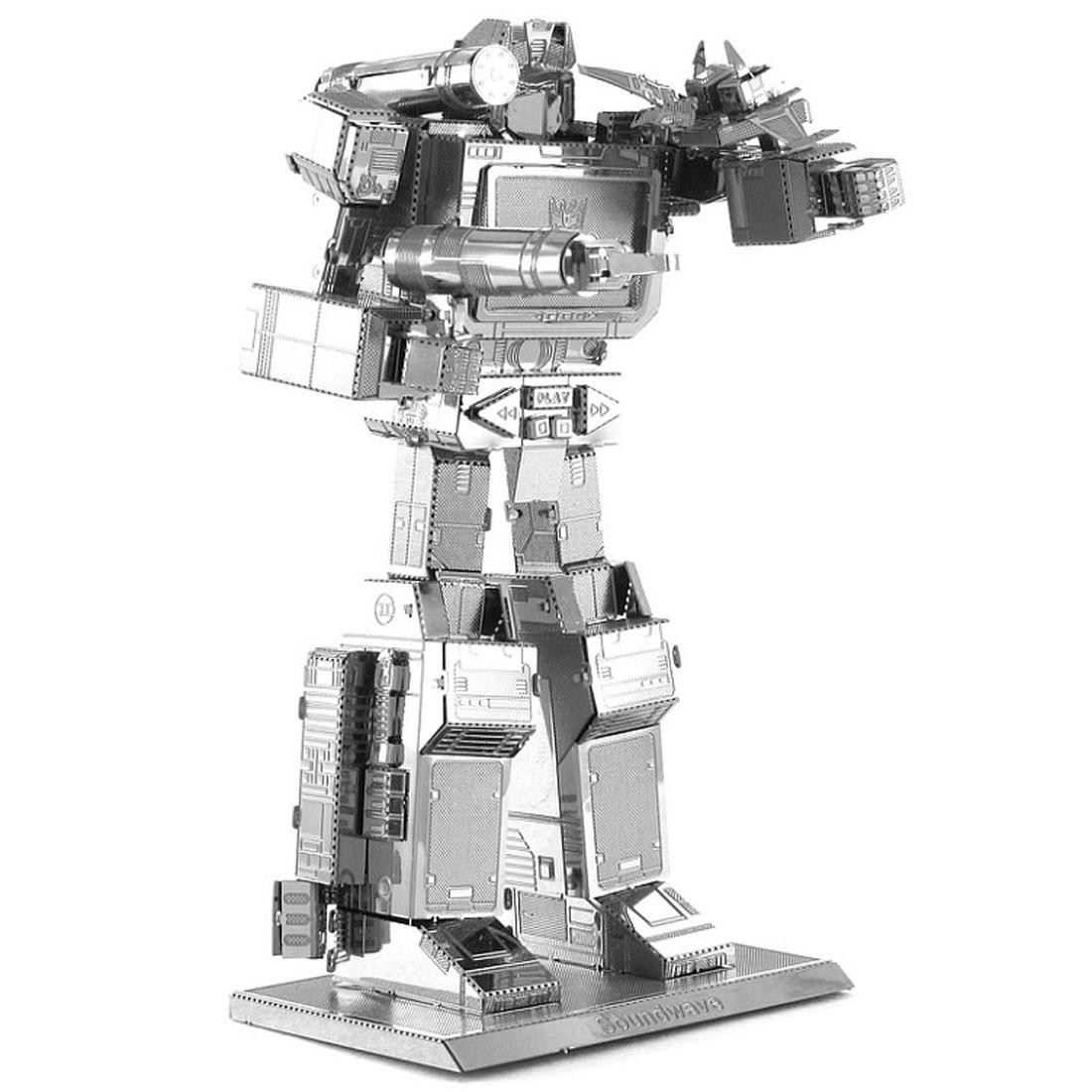 Fascinations Metal Earth Model Kit - Transformers Soundwave (silver)