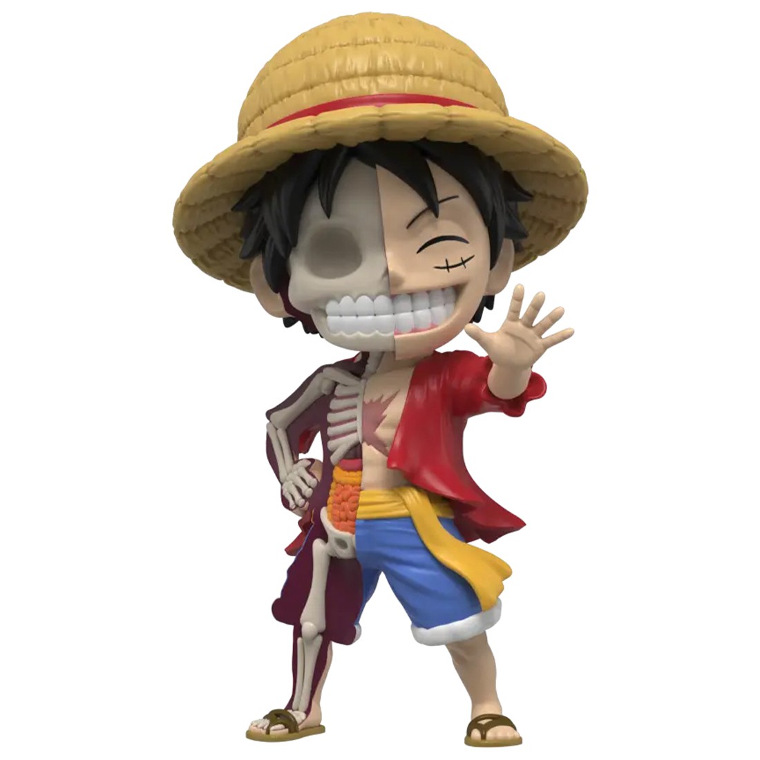 Mighty Jaxx XXRay One Piece Luffy Wanted Series Figure (tan)
