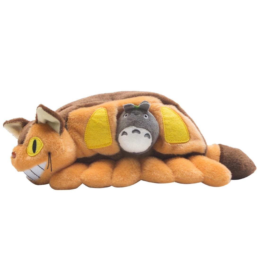 Studio Ghibli Sun Arrow My Neighbor Totoro Catbus And Gray Totoro Plush (brown)