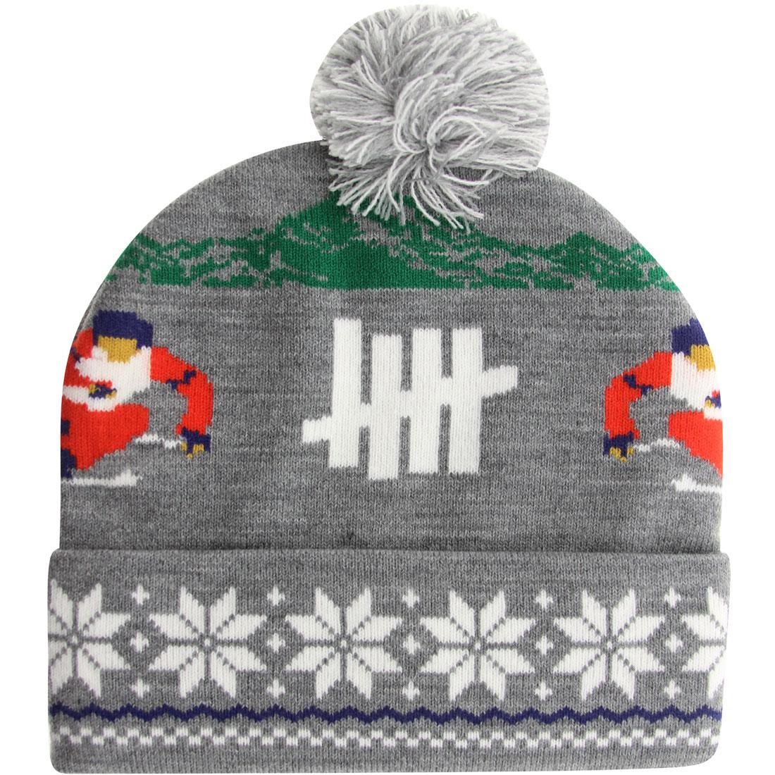 Undefeated Slalom Pom-Pom Beanie (gray / grey heather)