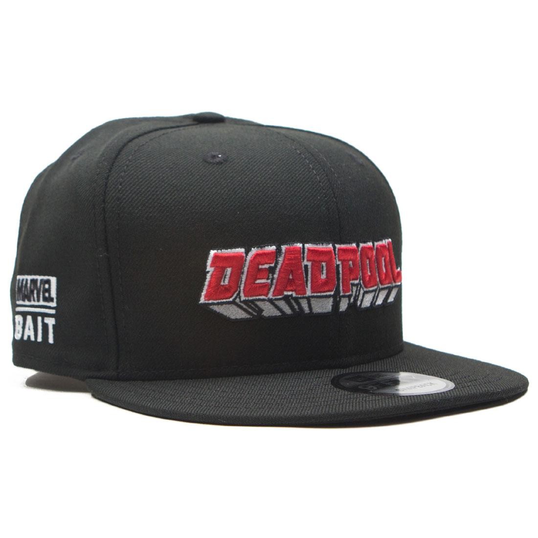 BAIT x New Era x Marvel Deadpool Logo Snapback Cap (black)