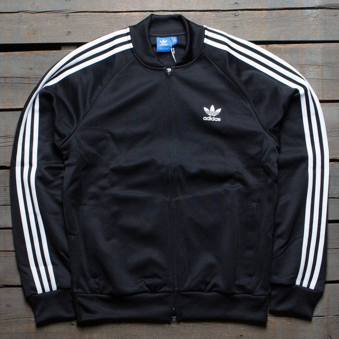 empeñar Juramento Groenlandia Adidas Men Superstar Relaxed Track Jacket black white