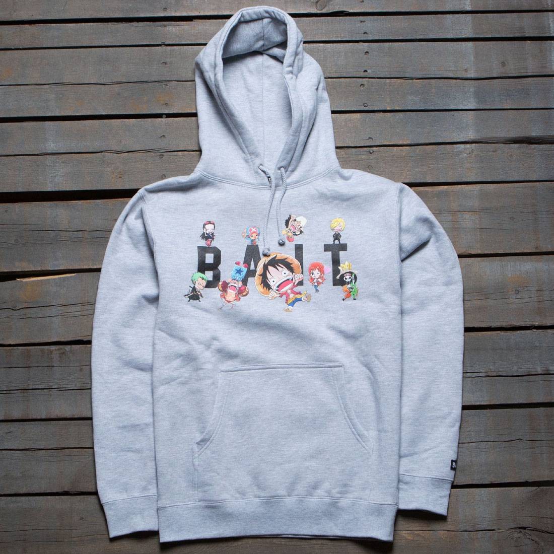 BAIT x One Piece SD Group Pullover Hoody (grey heather)