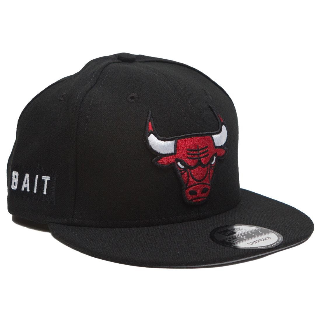 Mitchell & Ness Chicago Bulls Snapback Hat Cap Black/Red Eyes