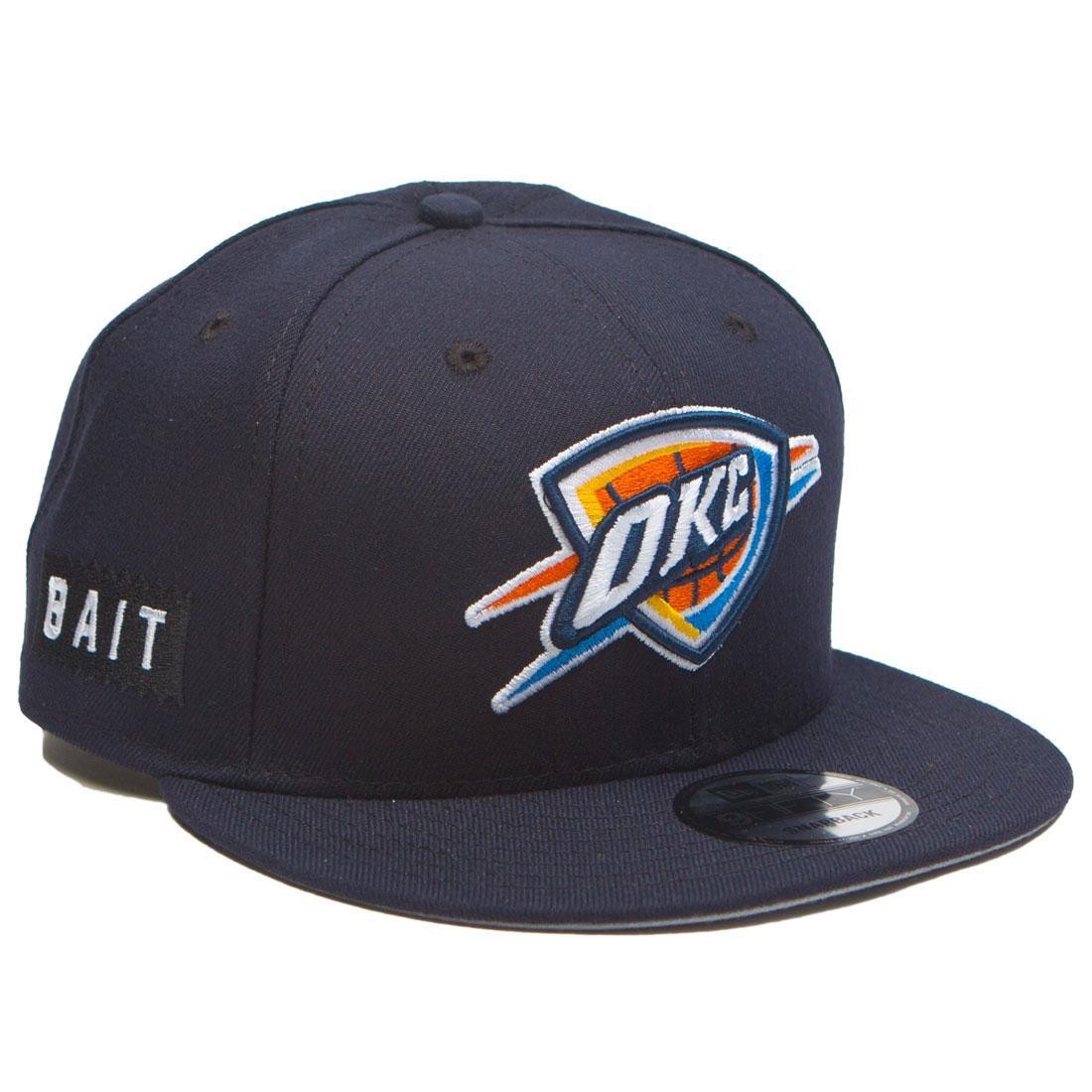 BAIT x NBA X New Era 9Fifty Oklahoma City Thunder OTC Snapback Cap (navy)