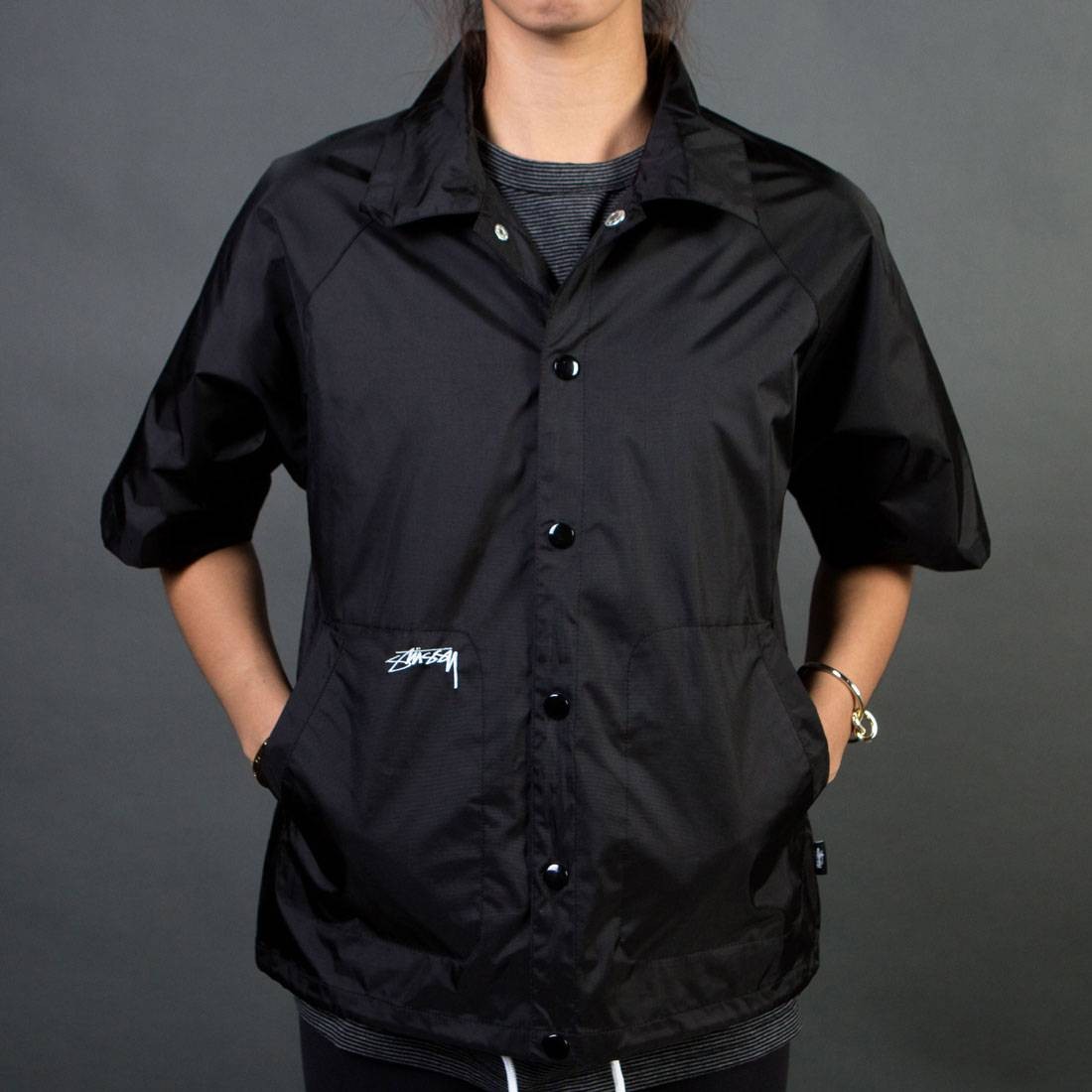 Stussy Women Nordhoff Coaches Jacket black
