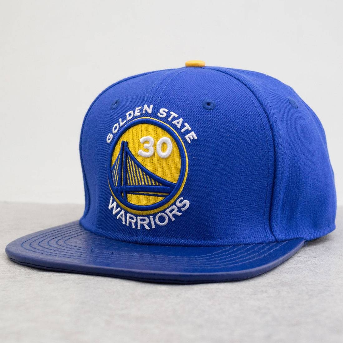 Pro Standard x NBA Golden State Warriors Leather Brim Watanabe hat (organic / royal)