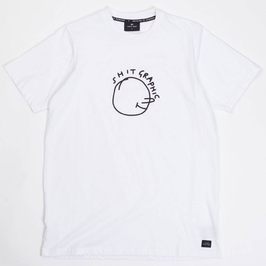 Lazy Oaf Men Shit Graphic Tee white