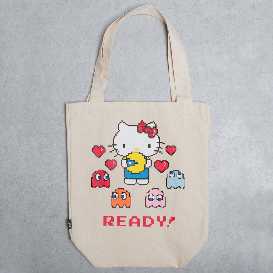 BAIT x Sanrio x Pac-Man Hello Kitty Tote Bag (tan)
