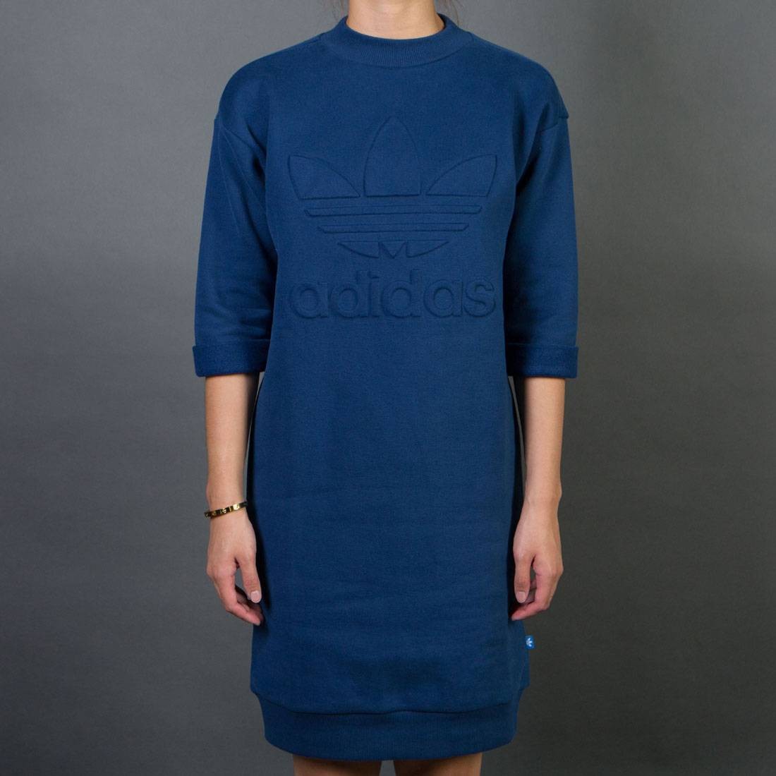 Adidas Women Sweat Dress (blue / mystery blue)