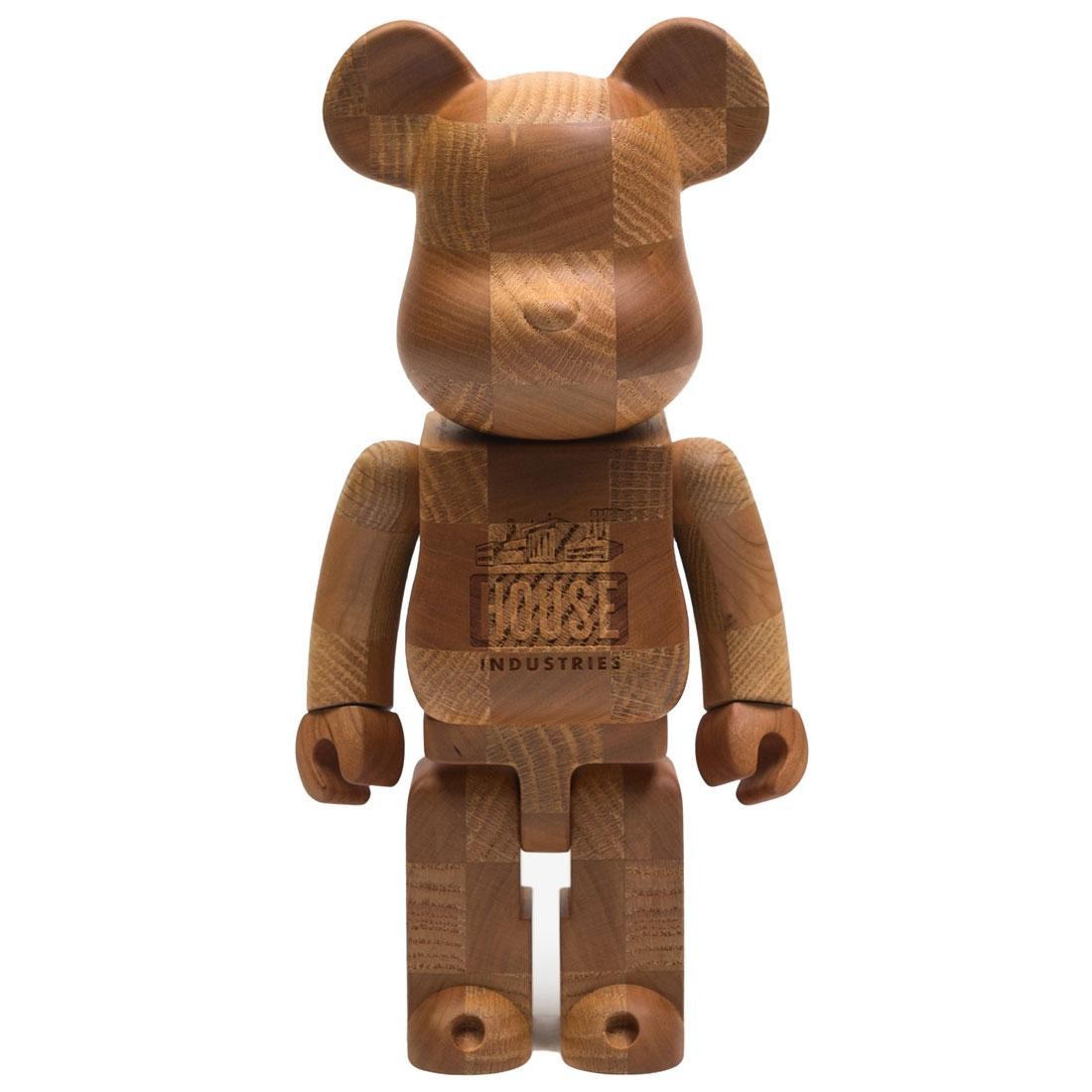 Medicom x SYNC x House Industries Karimoku Chess 400% Bearbrick Figure  (brown)