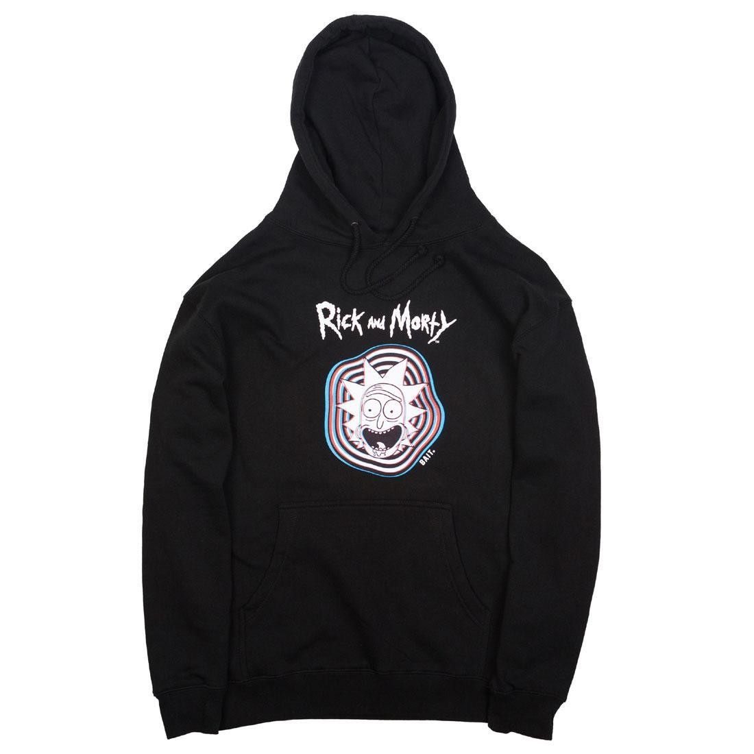 BAIT x Rick and Morty Men Psychedelic Trippy Hoody (black)