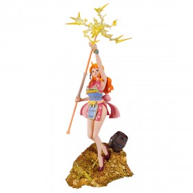 Bandai Figuarts Zero One Piece Nami WT100 Commemorative Eiichiro Oda Illustration Daikaizoku Hyakkei Figure (pink)