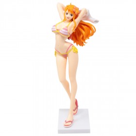 Banpresto One Piece Grandline Girls On Vacation Nami Ver. B Figure (white)