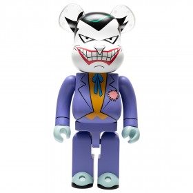 Medicom Joker Batman The Animated Series Version 1000% Bearbrick Figure (purple)