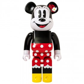 Medicom Disney Minnie Mouse 1000% Bearbrick Figure (black / red)